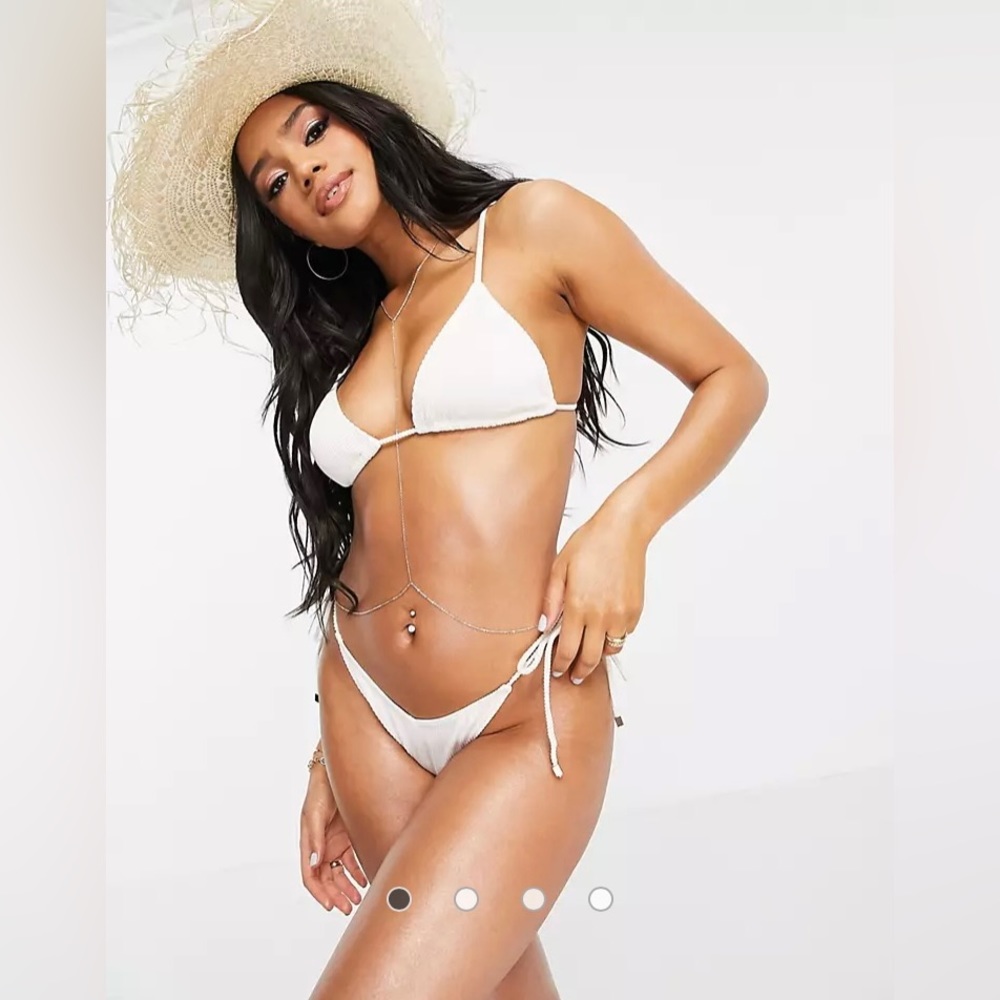 NWOT South Beach bikini in cream (8/ US4)